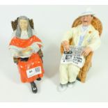 Royal Doulton figures 'The Judge' and 'Taking Things Easy' (2) Condition Report
