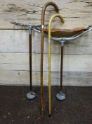 Silver mounted walking stick,