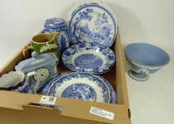 Spode 'Blue Room Collection' plates, Copeland Late Spode Diamond Jubilee jug,