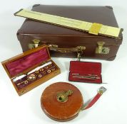 Hydrometer, cased, Compass,