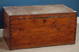 19th century and later stained pine trunk,