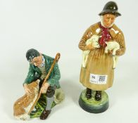 Two Royal Doulton figures;