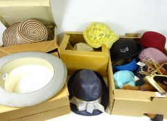 Collection of Vintage hats including a ladies Police hat,