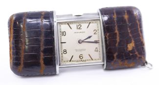 1930s Movado Chronometre Ermeto purse watch in snakeskin case, No.