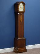 Early 20th century oak case grandmother clock,