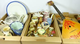 Myott 'Royal Mail' tureen, Torquay ware, three jelly moulds other decorative ceramics,