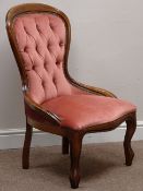 Victorian style beech framed nursing chair Condition Report <a href='//www.