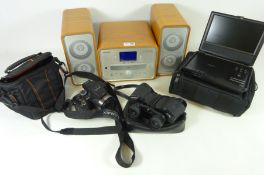 Lumix DMC-FZ45 Panasonic digital camera, with camera case, pair of binoculars,