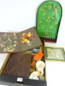 Victorian/ early 20th Century scrapbook, Victorian photo album, Vintage puzzles and games,