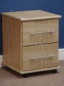 Two drawer bedside cabinet, W42cm, H54cm, D42cm Condition Report <a href='//www.