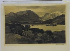 'Pass of Glencoe with the Burial Isle of the MacDonalds',
