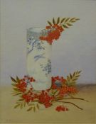 Still Life of Redcurrants and a Chinese Vase,