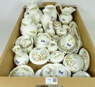 Collection of Aynsley Cottage Garden decorative ceramics in one box Condition Report
