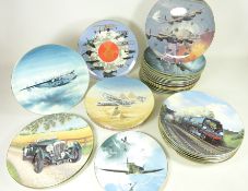 Collection of Coalport Brian Knight aviation collectors plates and other Coalport plates (34)