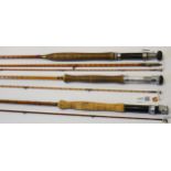 Edgar Sealey 'Mayfly' 8ft split cane two piece trout fishing rod in MOB,