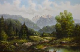 Mountainous Landscape with a Footpath,