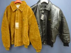 Two Reportage suede effect jackets size XL,