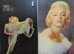 Two Marilyn Monroe posters on boards 99cm x 68cm Condition Report <a