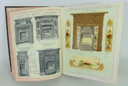 Victorian Young & Marten Building Contruction Stratford hardback catalogue with coloured plates