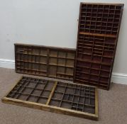 Three early 20th Century printers block trays Condition Report <a href='//www.