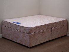 Silentnight 4' 6'' double divan bed Condition Report <a href='//www.
