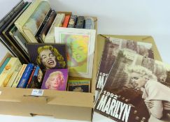 Collection of books related to Marilyn Monroe, two Marilyn 1992 calendars,