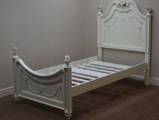 Ivory finish Disney Princess 3' single bedstead Condition Report <a href='//www.