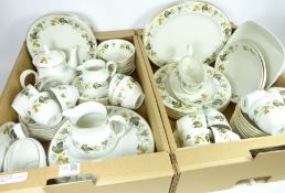 Royal Doulton 'Larchmont' dinner and teaware, twelve place settings,