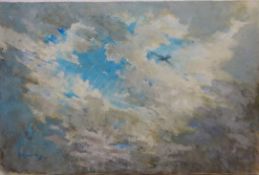 Bird in Flight, oil on canvas signed and dated '96 by Barbara Lady Brassey (British 1911-2010),
