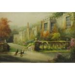 'Haddon Hall View Down the Terrace Steps',