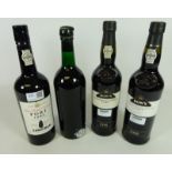 Four bottles of Port; Warres 1970,