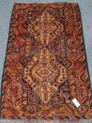 Persian Baluchi rug, 85cm x 137cm Condition Report <a href='//www.davidduggleby.