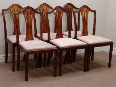 Set six Hepplewhite style mahogany dining chairs Condition Report <a