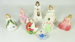 Eight Royal Doulton figurines (8) Condition Report <a href='//www.