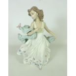 Large Lladro figure 'Summer Serenade' H31.5cm Condition Report <a href='//www.