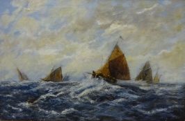 Dutch Fishing Boats in a Heavy Swell,