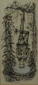 Richard Beer (British 1928-): 'The Hanged Man', ink signed,