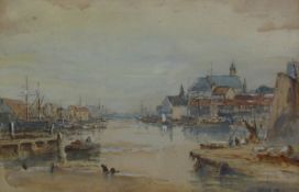 Hercules Brabazon Brabazon (British 1821-1906): Harbour Scene,