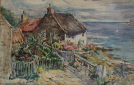 Rowland Henry Hill (Staithes Group 1873-1952): Lady Palmer's Cottage Runswick Bay,