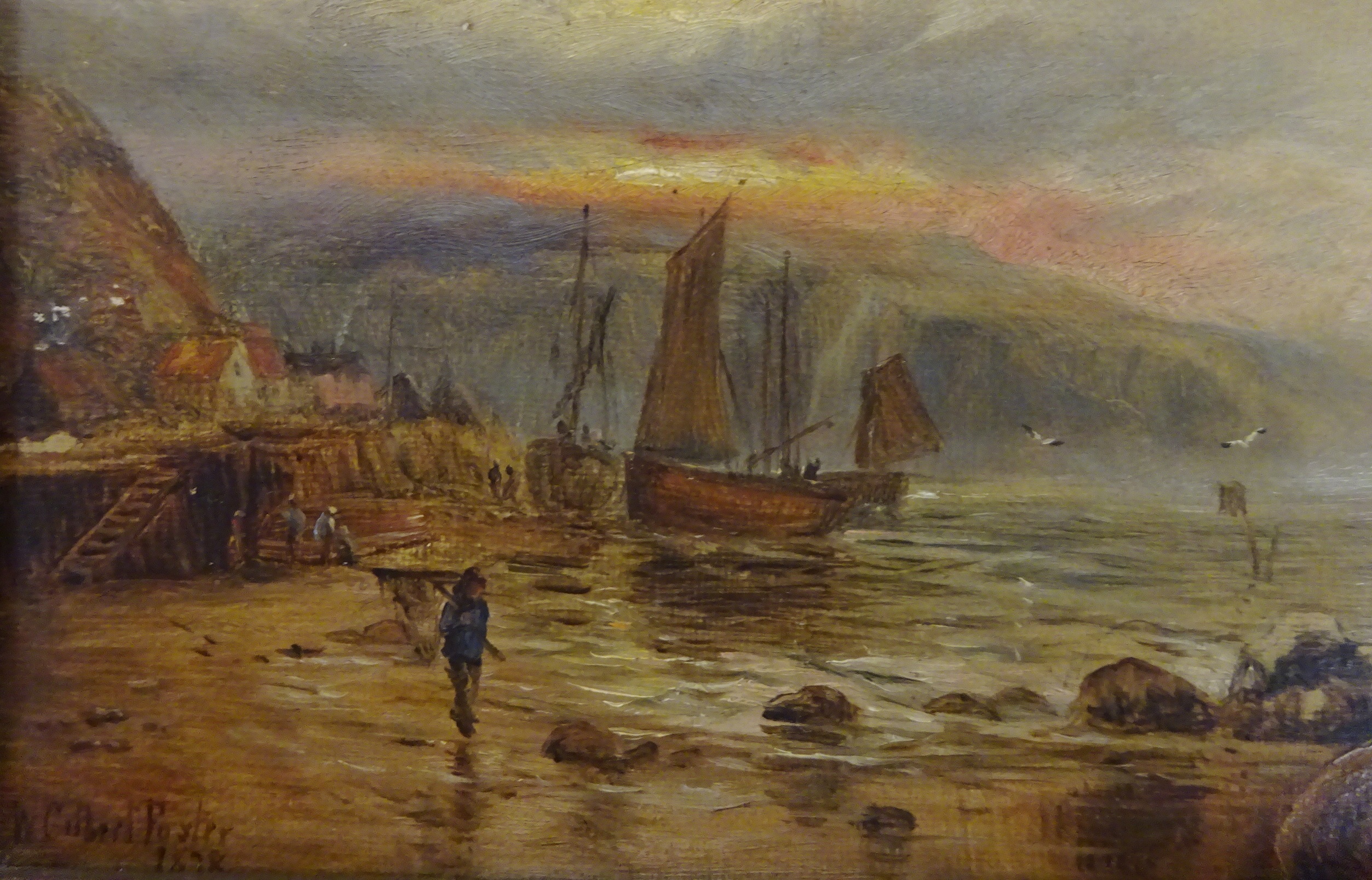 William Gilbert Foster (Staithes Group 1855-1906): Sandsend Nr. - Image 5 of 10