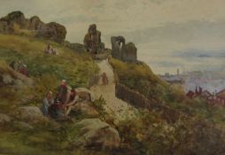 R Malcolm Lloyd (British 1855-1945): View from the Castle, watercolour signed and dated 1898,