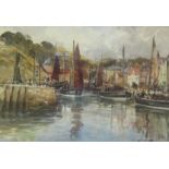 Thomas Swift Hutton (British 1860-1935): Eyemouth Harbour,
