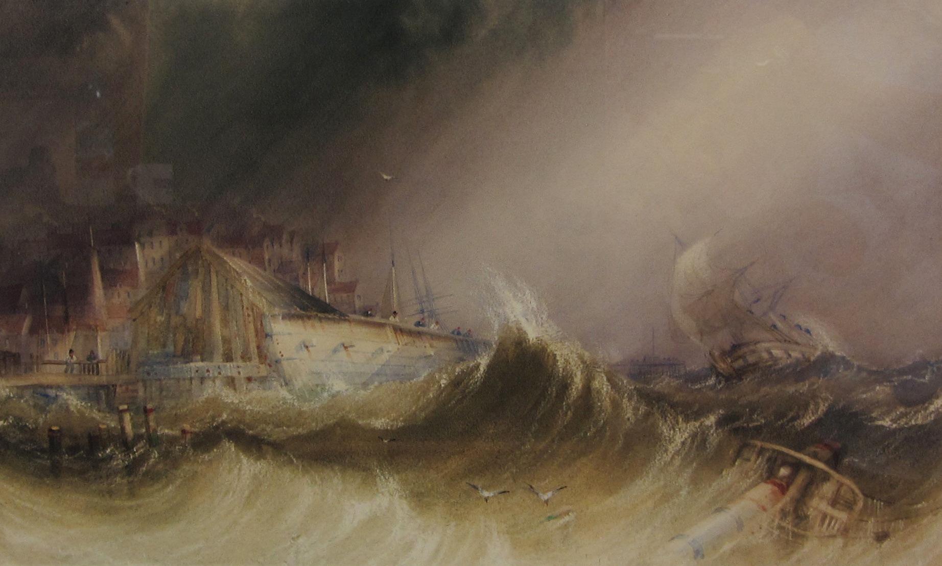 Henry Barlow Carter (British 1804-1868): Returning to Harbour in Stormy Weather,