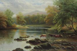 Arthur Cooke Insall (British 19th/20th century): 'The Wharfe Bolton Woods',
