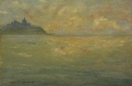 Mark Senior (British 1864-1927): Seascape off Whitby,