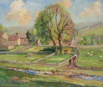 Gordon Clifford Barlow (British 1913-2005): 'Early Summer Beckermonds' Yorkshire Dales (source of