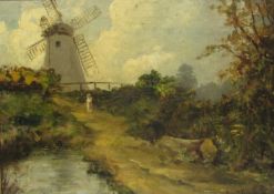 James Watson (Staithes Group 1851-1936): North Yorkshire Mill,