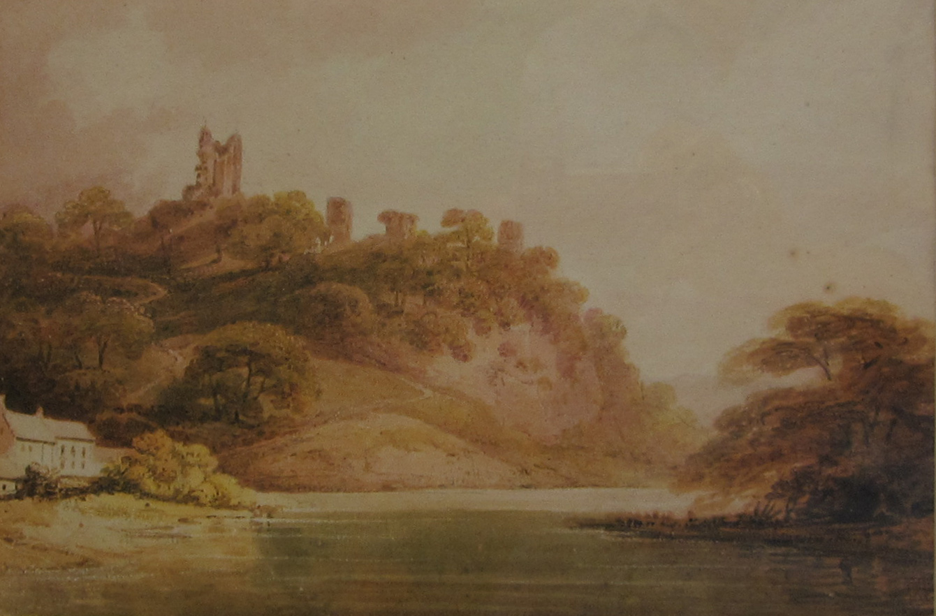 Francis Nicholson (British 1753-1844): Knaresborough Castle, watercolour unsigned 19cm x 28.