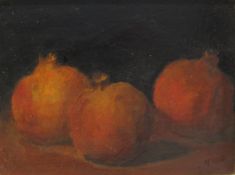 Nadia Cockayne (American 1933-): 'Three Pomegranates',