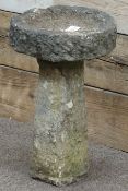 Two piece stone bird bath,